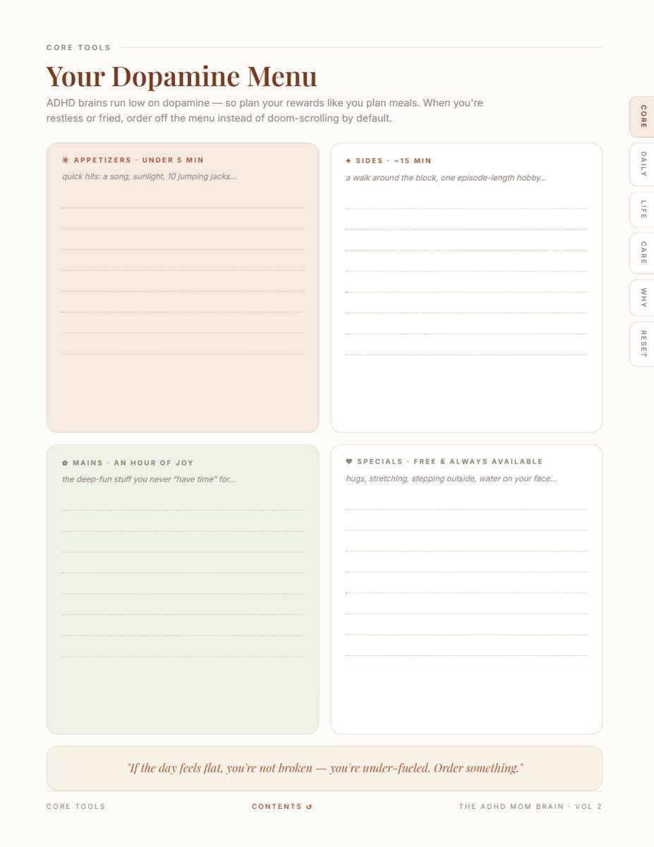 The Dopamine Menu: A Simple ADHD-Friendly Way to Stop Doom-Scrolling
