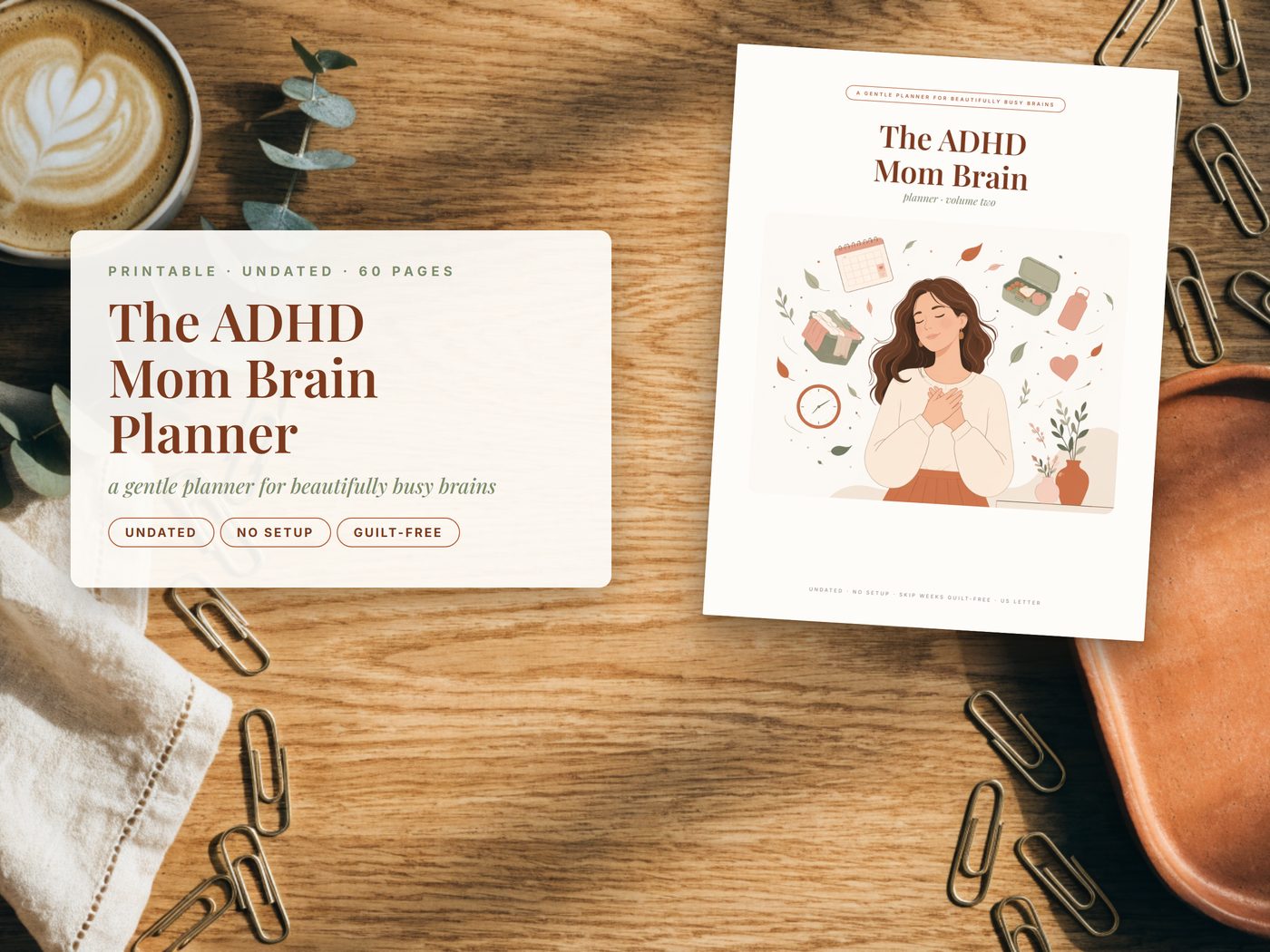 The ADHD Mom Brain Planner preview