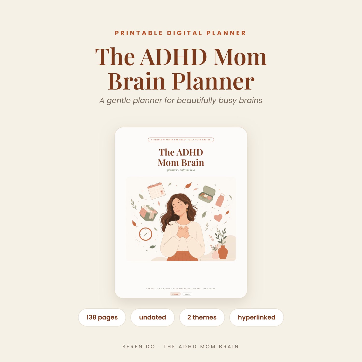 The ADHD Mom Brain Planner preview